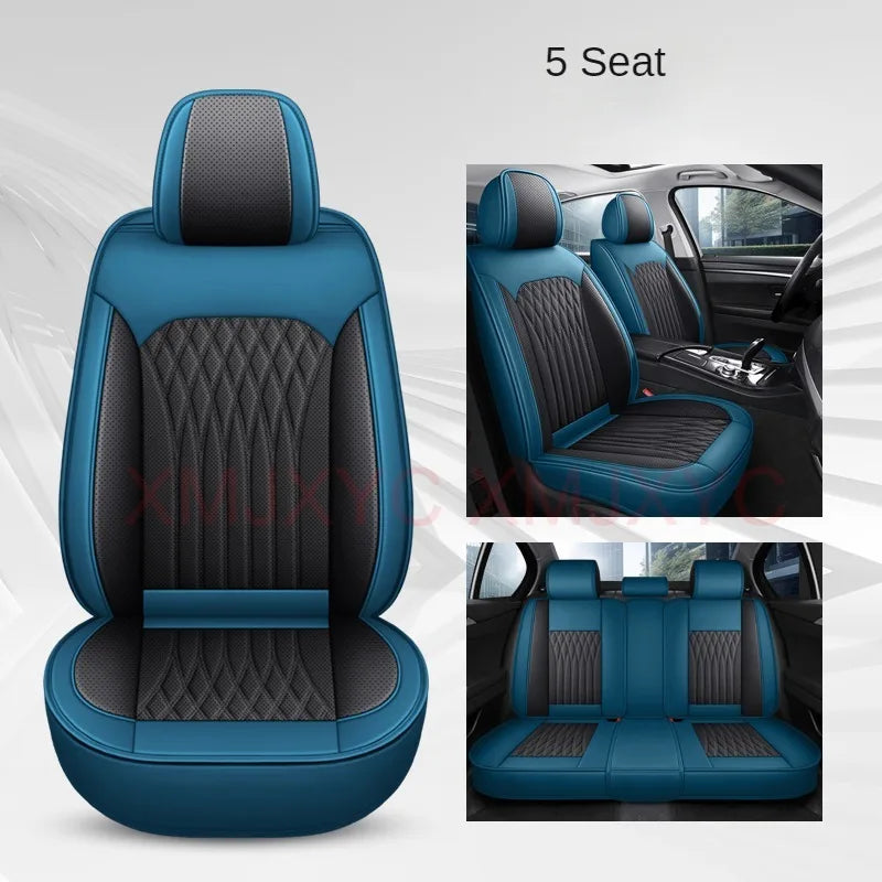 Pu Leather Universal Car Seat Cover for MITSUBISHI Outlander ASX Eclipse Lancer Pajero Sport Galant Triton Auto Accessories