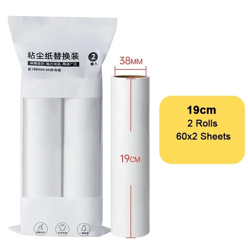 Wide Lint Rollers Brush Large Pet Hair Remover for Sofa Bed Carpet Cleaner Long Handle Dust brush Remover Roller with Refills