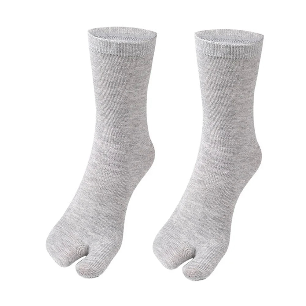 1-5Pair Japanese Style Two Finger Socks Unisex Clog Socks Polyester Toe Separation Socks Kimono Flip Flop Sandal Split Toe Sock