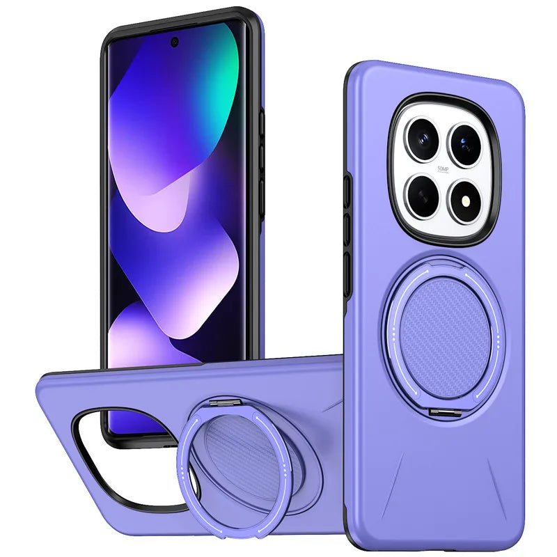 For Xiaomi Redmi Note 15 Pro Plus, 15 Pro 5G Magnetic Case ELVEV Anti-scratch Hard PC Bracket Suction Phone Cover