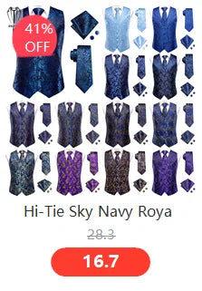 Hi-Tie Pure Black Silk Mens Shirts Plain Smooth Long Sleeve Formal Dress Blouse for Male Wedding Business Events Oversized Gift