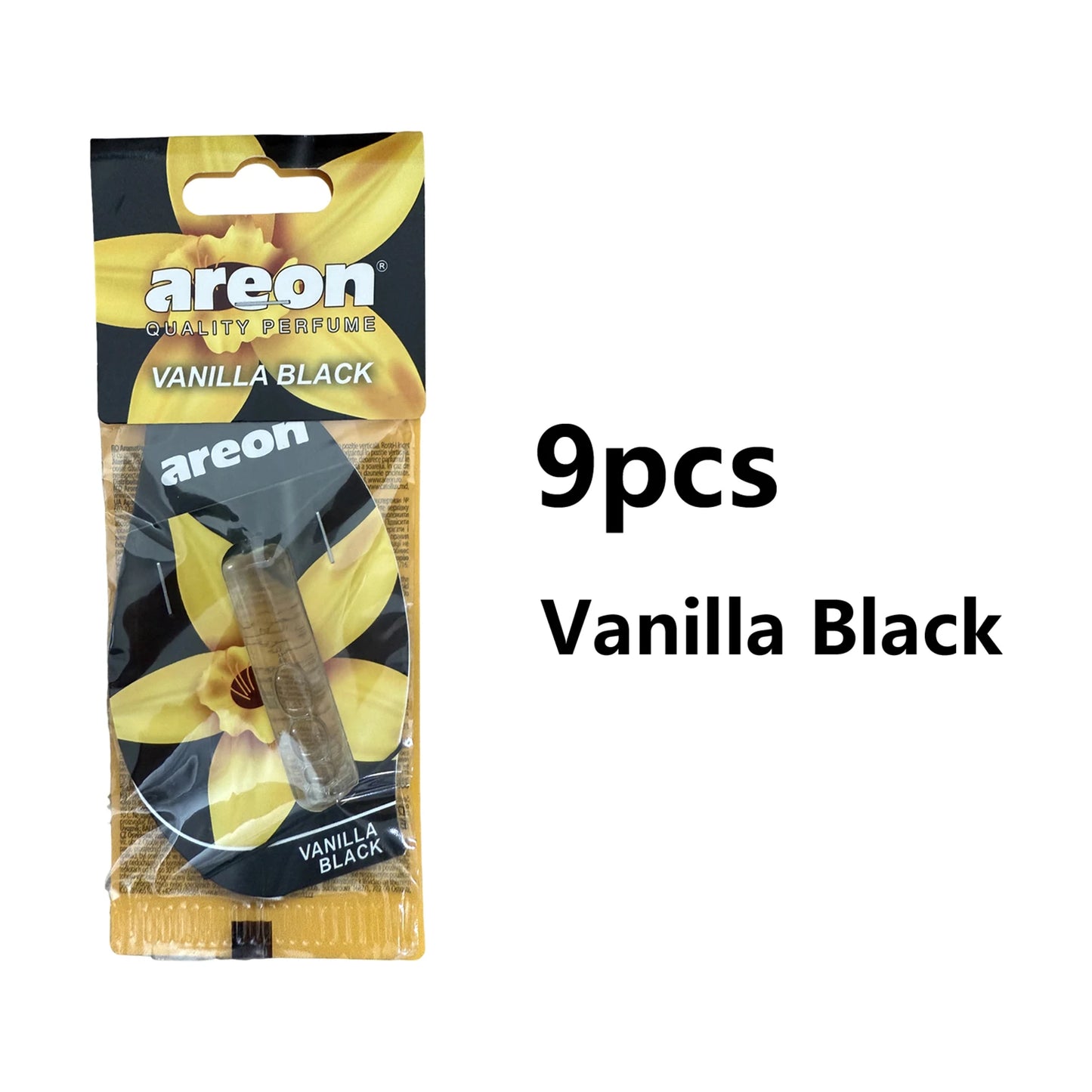 areon 3-18pcs Car Air Freshener Natural Tea Fragrance Vehicle-mounted Hanging Vanilla Scent Water Drop-shaped Car Interior