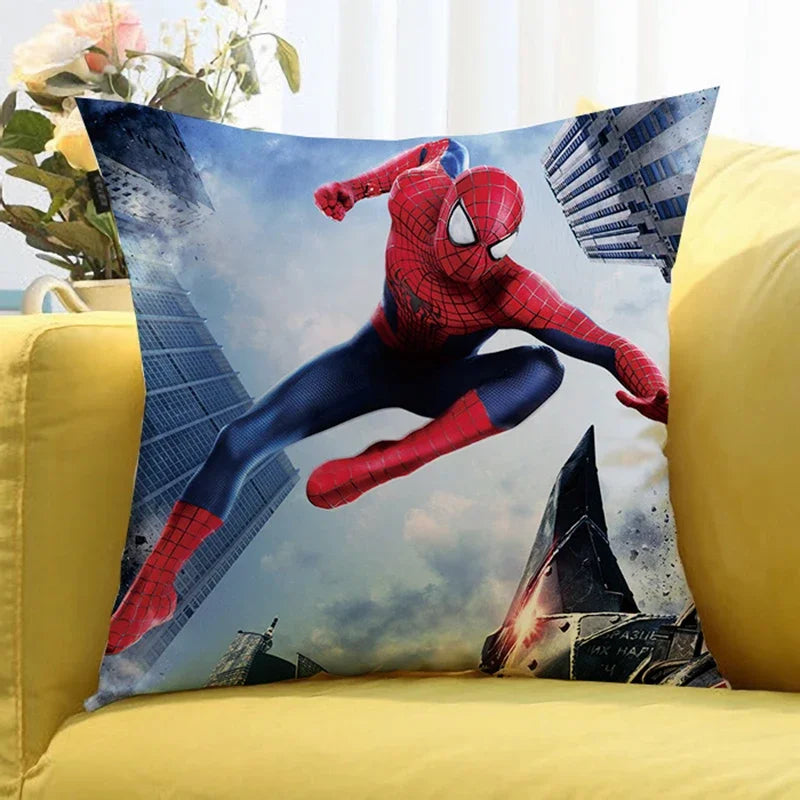 Marvels SpiderMans CM Pillowcase Pillowslip Plush Cartoon Anime Kids Birthday Cute Gifts Kawaii New Home Bedroom Decoration