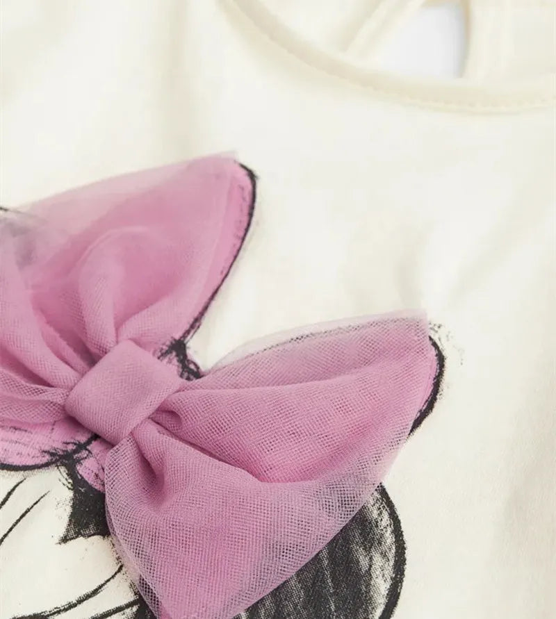 Kids Baby Girl Spring Autumn Clothes Sets Cute Minnie Print Sweatshirt+Pants 2Pcs Casual Long Sleeve Outfits