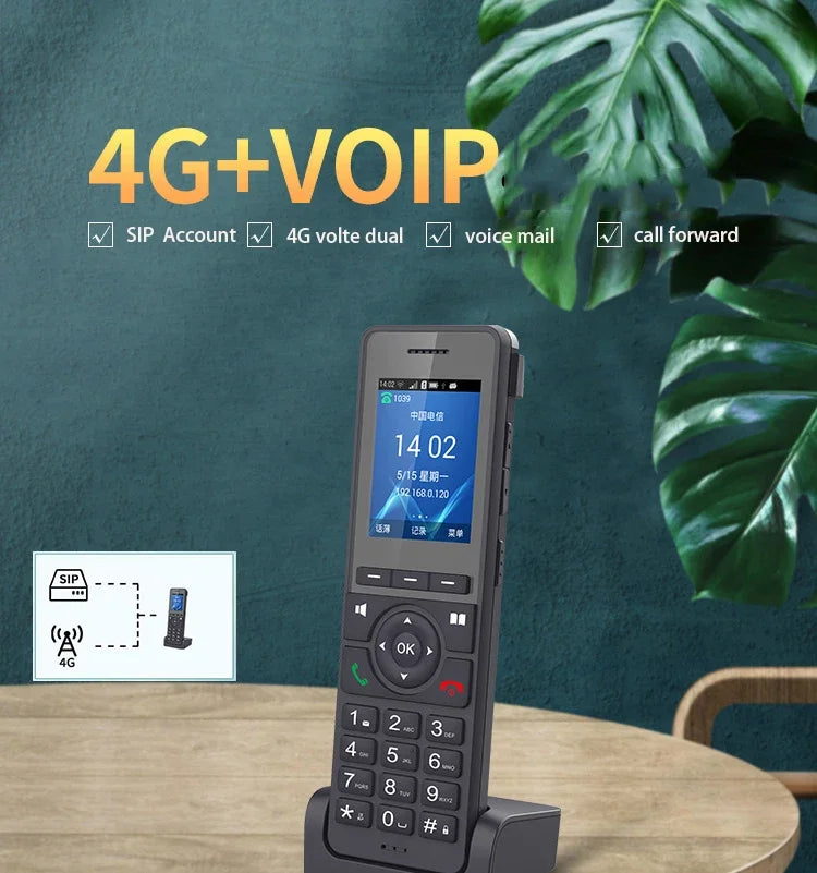 VOIP Telephone 2G/3G/4G phone 4G WiFi SIP Phone Handheld phones for office/home/school/hotels