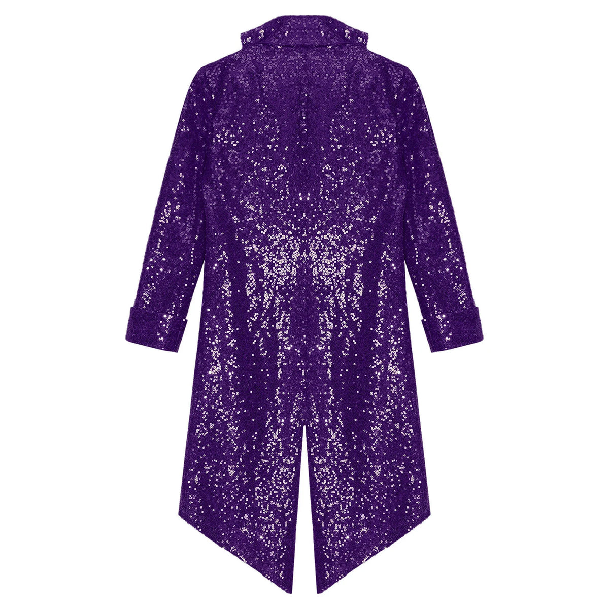 Kids Boys Halloween Medieval Renaissance Costume Sparkly Sequins Victorian Tailcoat Jacket Frock Coat Long Sleeve Gothic Tuxedo