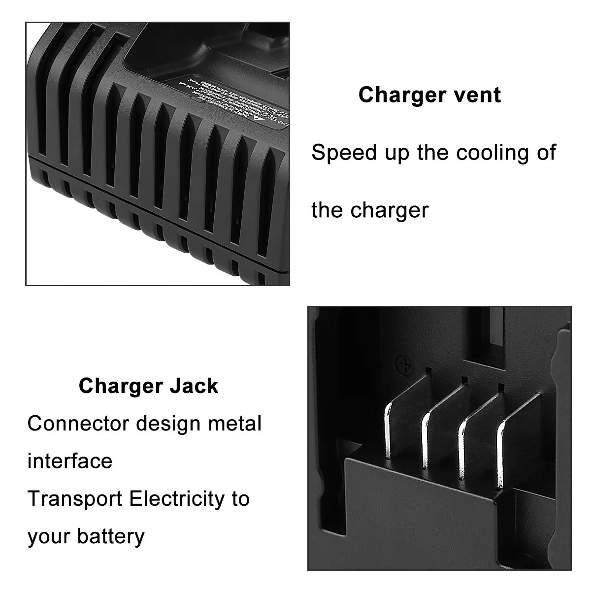 EU Plug 18V Replacement Lithium Battery Charger for Black and Decker PORTER CABLE Stanley Lithium Battery Charger 2A 10.8-20V