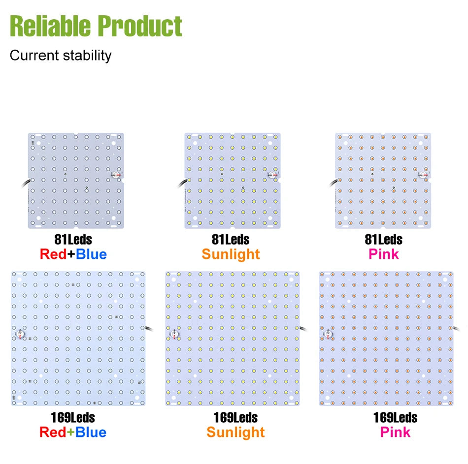 100W 50W LED Full Spectrum Indoor Grow Light Quantum Plate Plant Lamp Greenhouse Flower Succulents Potted Cultivation US/EU Plug