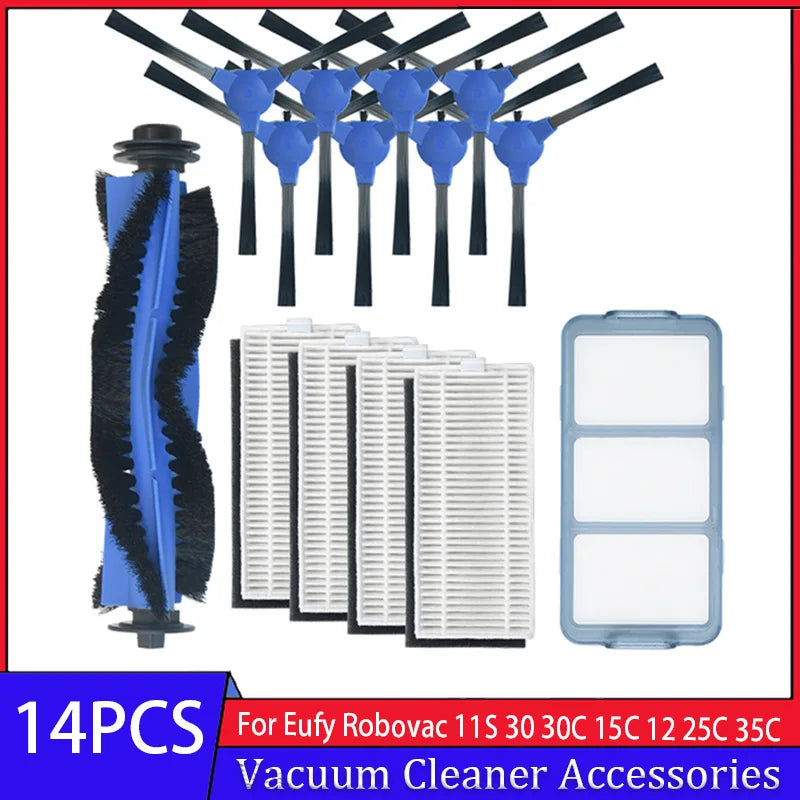 Replacement Parts Accessories for Eufy Robovac 11S 12 25C 15T 30C 35C 39C Side Sweep Main Roller Brush Filter Cover Shell Protec