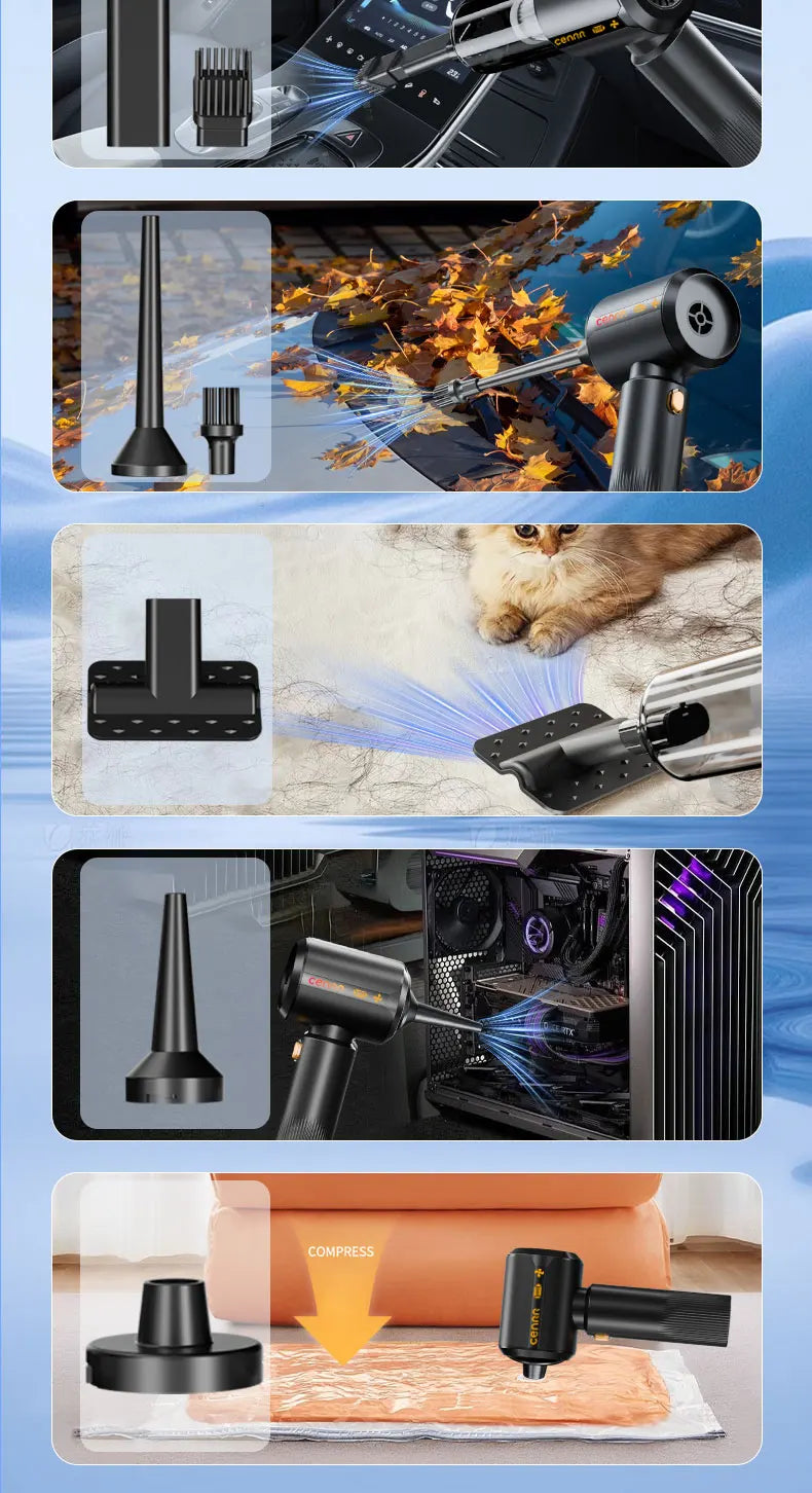 CENRR 2026NEW Car Vacuum Cleaner Cordless Wireless Cleaner Portable HandHeld Vacuum Cleaner for Car Cleaning Machine