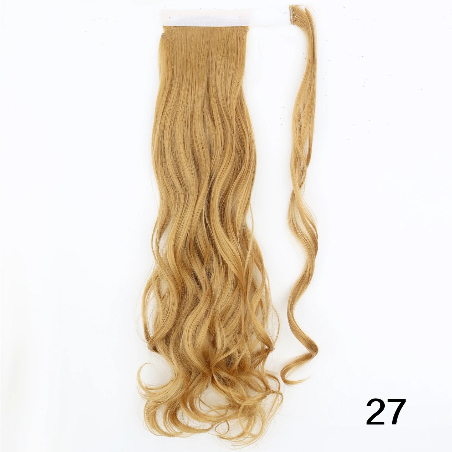 MERISIHAIR Synthetic 22 34 inches Long Straight Ponytail Extensions Heat Resisting Ponytail Brown Blonde Hair Women
