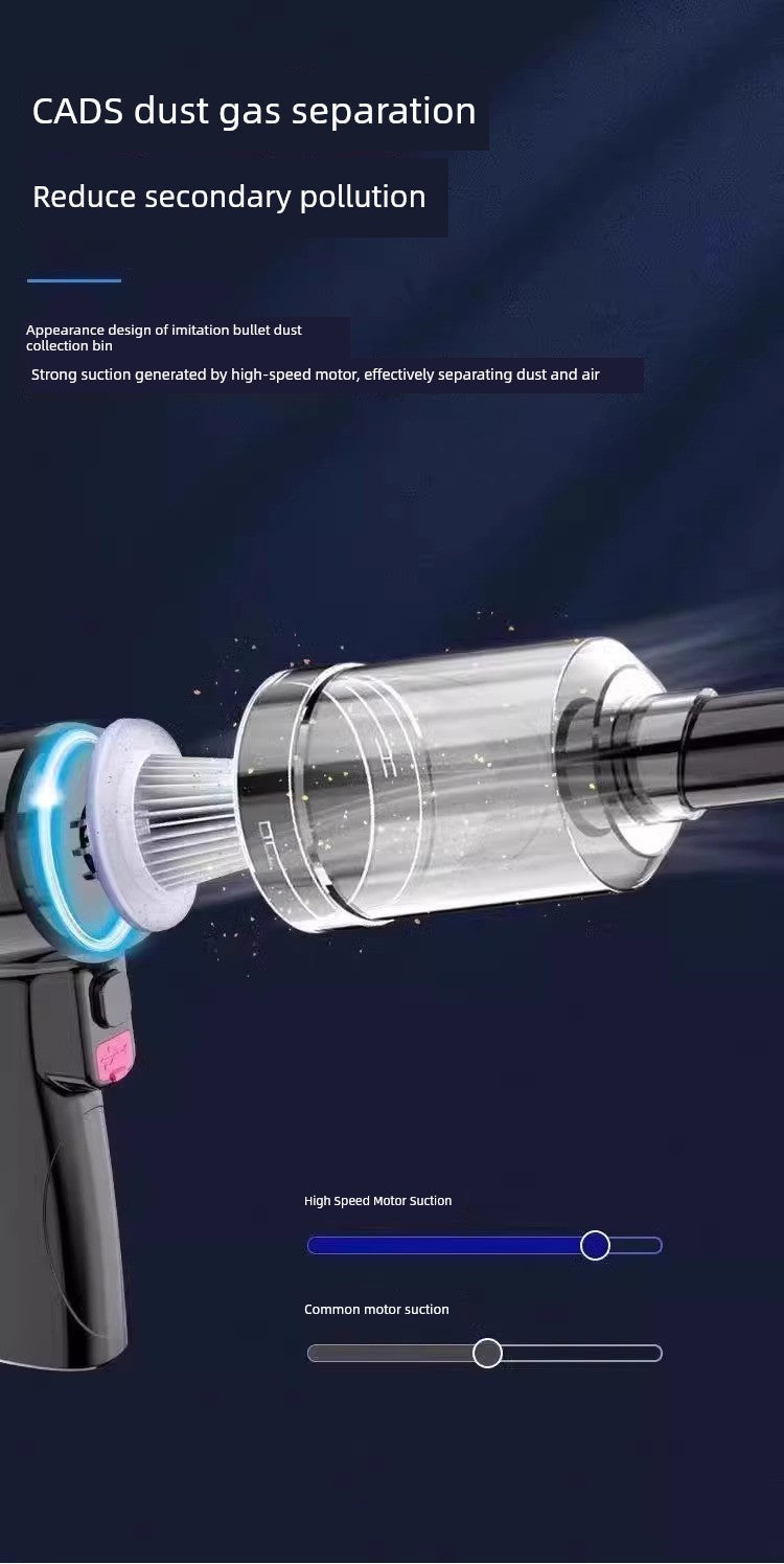 Mini Car Wireless Charging Automobile Vacuum Cleaner For Home Powerful Large Suction High Power Small Handheld Vacuum Cleaner