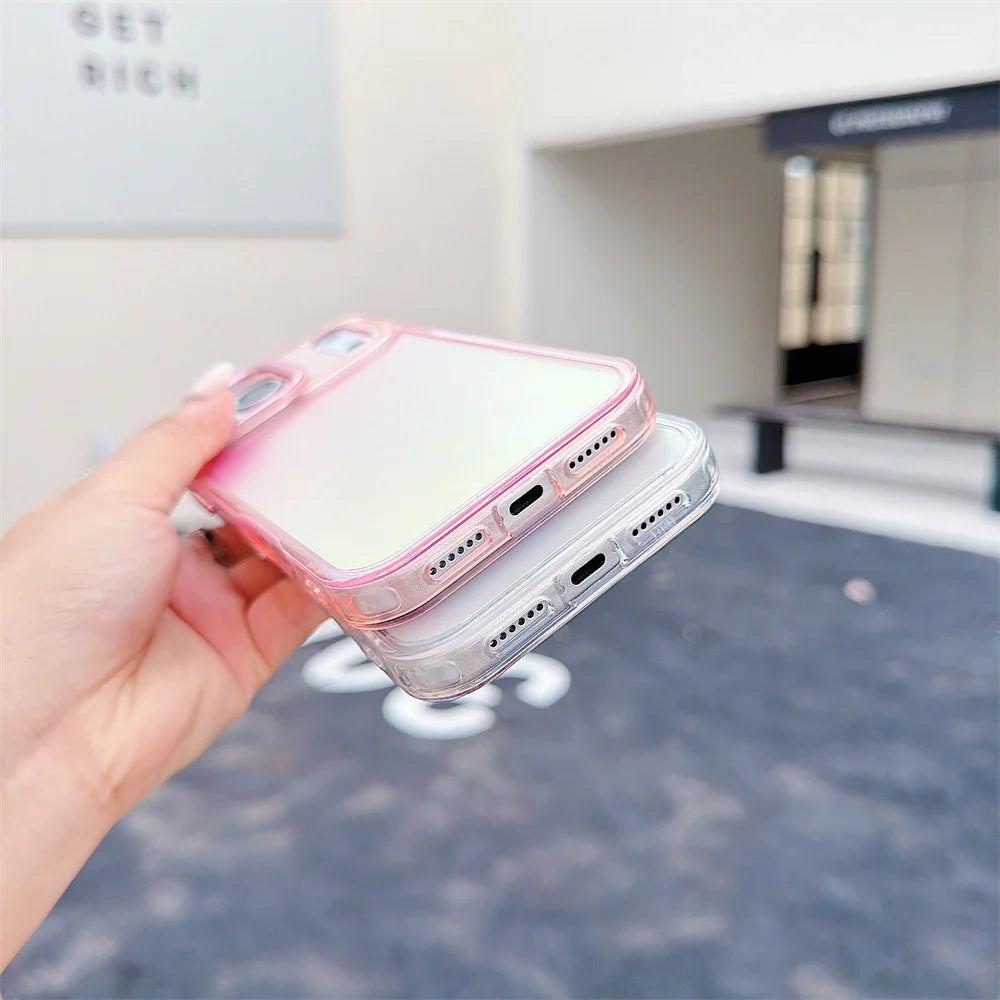 Luxury Color Chameleon Phone Case For iPhone 17 Pro Max Air 16 15 Plus 14 13 12 11  X XS Shockproof Protective Mobile Back Cover