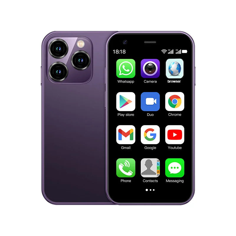 Hot Selling Mini Smartphone 3G WCDMA 3.0"Display Dual SIM Android System WiFi GPS 2GB+16GB Play Store Small Portable Smart Phone