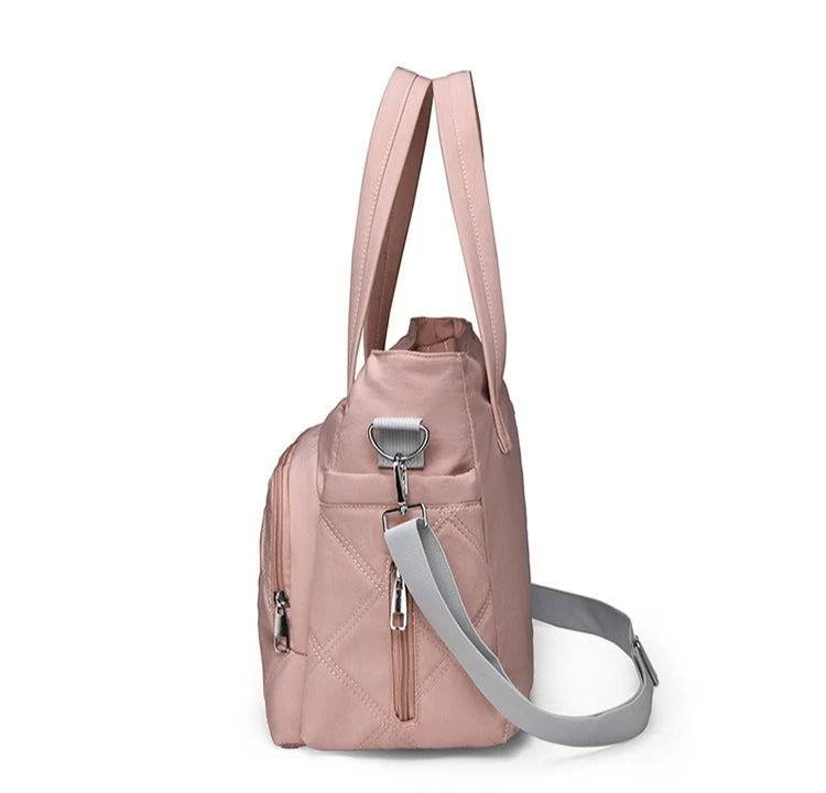 Personalized Name Simple Mommy Bag Large Capacity Solid Color Single Shoulder Crossbody Bag Baby Diaper Storage Bags