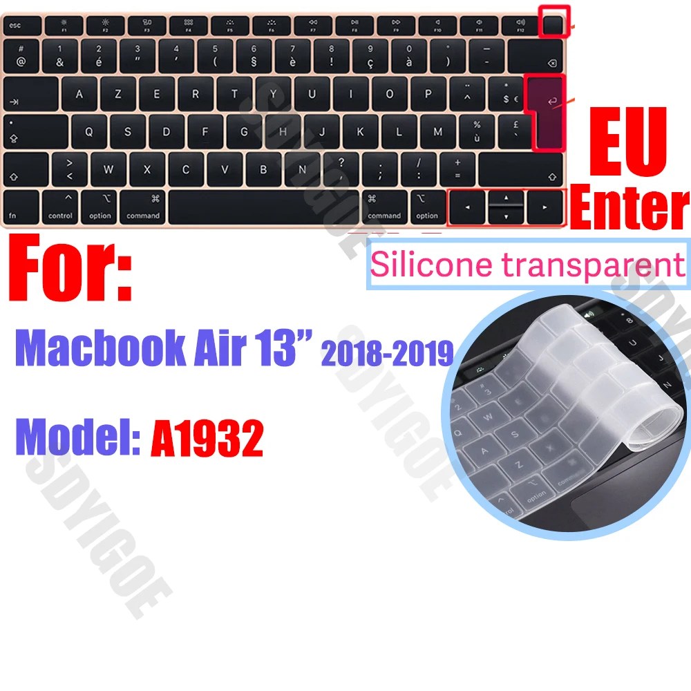Silicone Keyboard Cover Skin for all models MacBook Air/Pro13“14”15“16” M1 M2 M3 Chip Model A2918 A2991 A2338 A2337 A2681 US&amp;EU