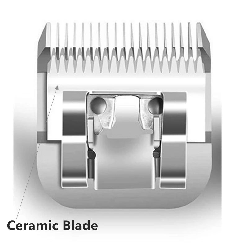 2PC Detachable Pet Clipper Replacement Ceramic Blades Compatible with many Andis /Oster A5/Wahl KM Series Dog Clipper Trimmer