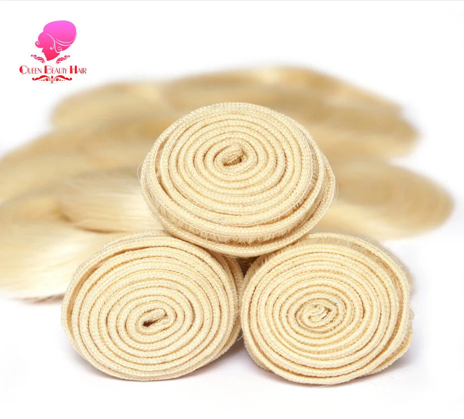 30 40 Inches 613 Honey Blonde Bundles 100% Human Hair Weave Bundles Double Track Peruvian Body Wave Bundles Human Hair Extension