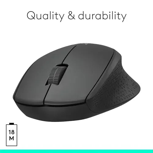 Logitech M330/M331 Wireless Silent Mouse, Ergonomic Comfort Design Quiet Click USB Plug and Play Mouse for PC Laptop Desktop