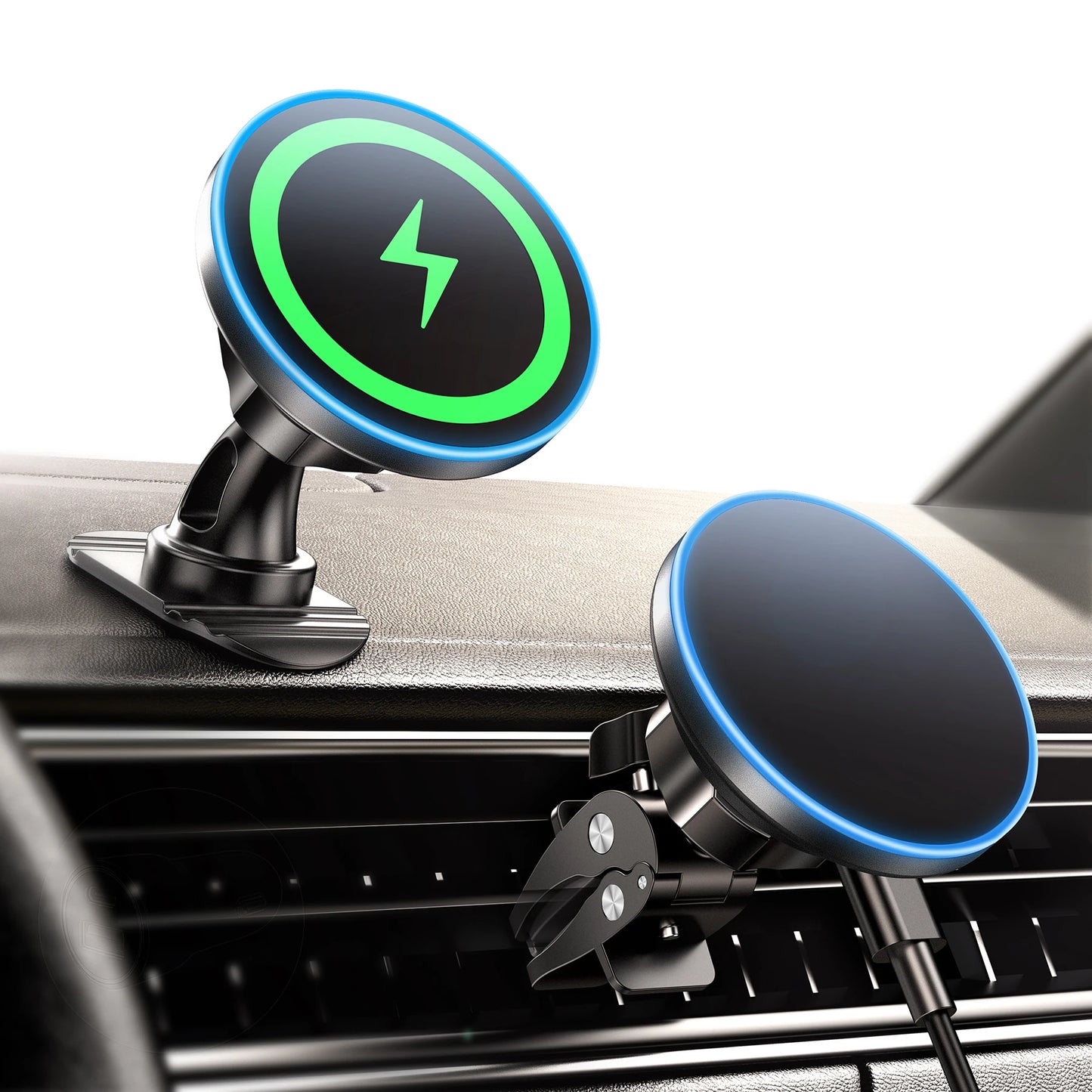 MagSafe Car Mount Charger, 15W Magnetic Car Phone Charger for Vent/Dashboard, [2025 New] Car Phone Holder Mount, Fast Charging M