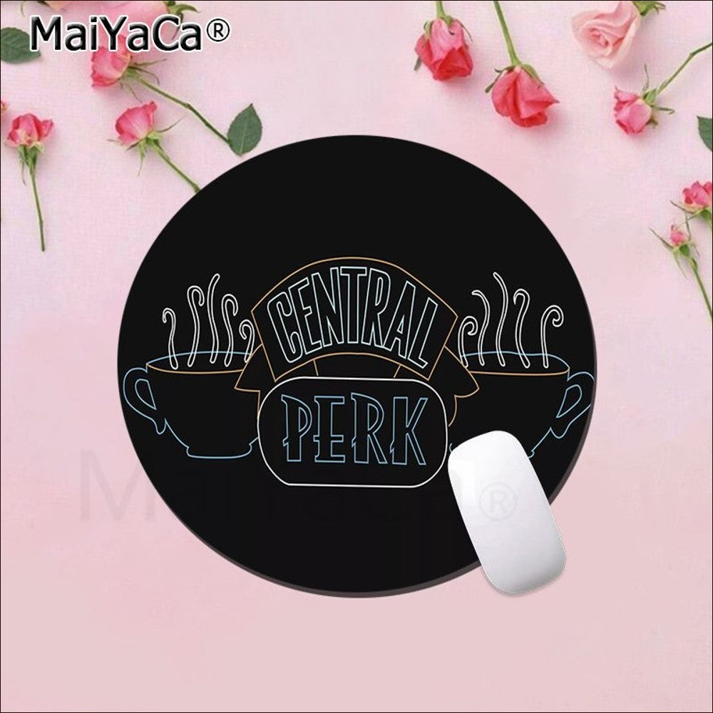 Friends Tv Show Mousepad Round Custom Skin Office Computer Desk Mat Table Keyboard Big Mouse Pad Laptop Cushion Desk Accessories