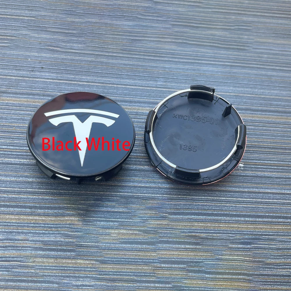 4pcs 56mm Applicable to Tesla original wheel hub cover Model3 Model Y Model S X wheel hub tire center cover logo