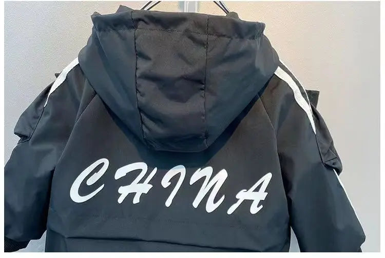 Baby Boys' Clothing Set Spring and Autumn New Handsome Children's Hooded Jacket Pants Two Piece Clothing Sports Set 2-9Y