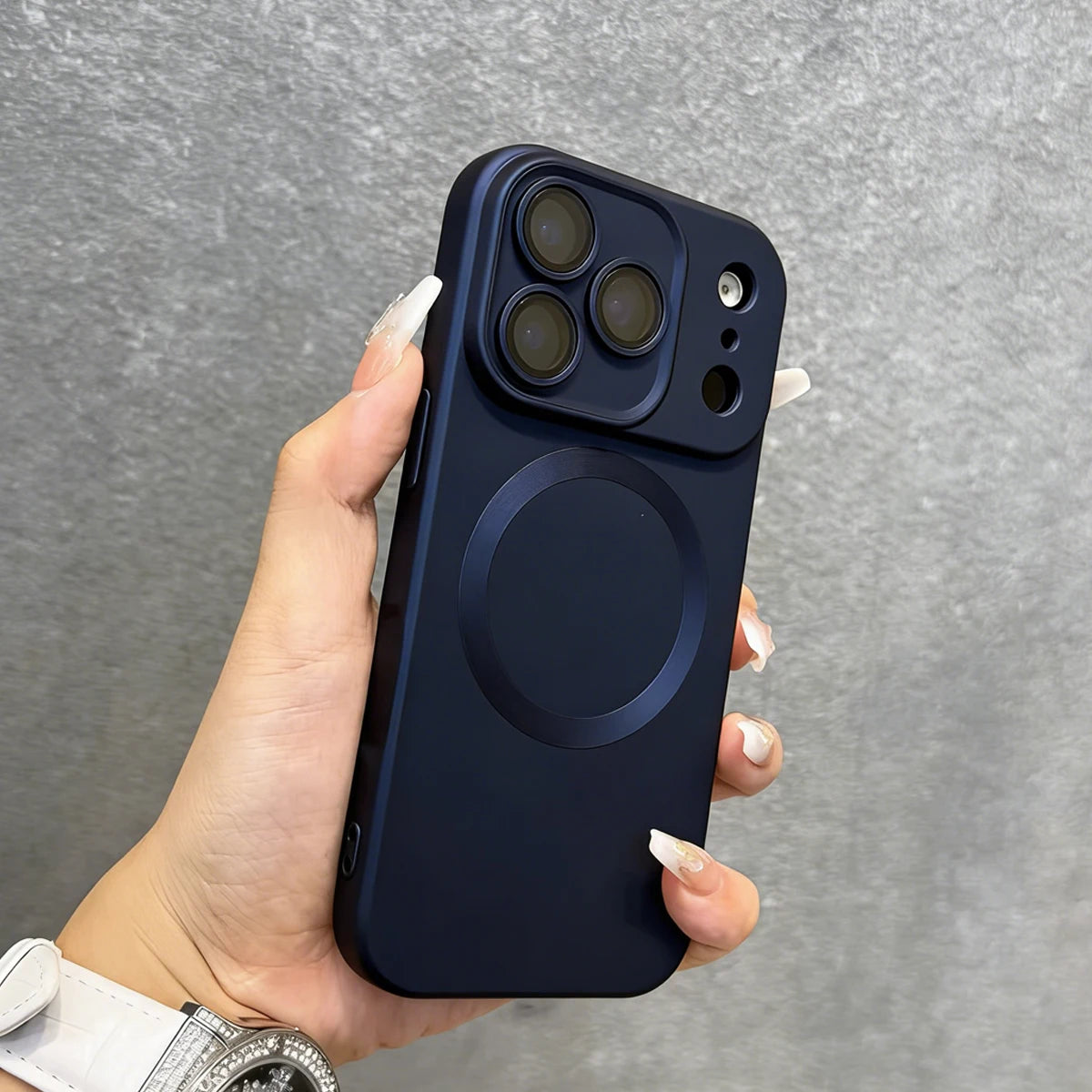 Luxury Electroplated Matte Metallic Color Magnetic Phone Case For iPhone 17 16 15 14 13 12 11 Pro Max Shockproof Soft Back Cover