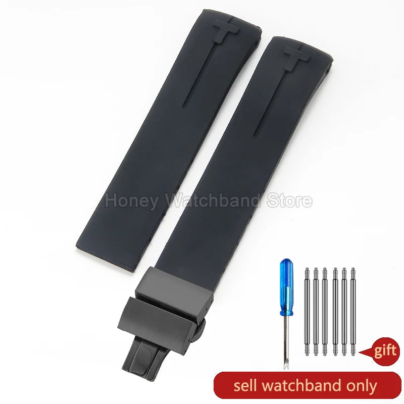 Flexible Comfortable Silicone Bracelet for Tissot T-Touch Blue Orange T013 T047 T121 Watchband Special Interface Sweat Resistant