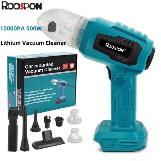 Cordless Car Vacuum Cleaner Rechargeable Auto Vacuum Cleaner Handheld Home Carpet Pets Hair Blowing Tools for Makita 18V Battery