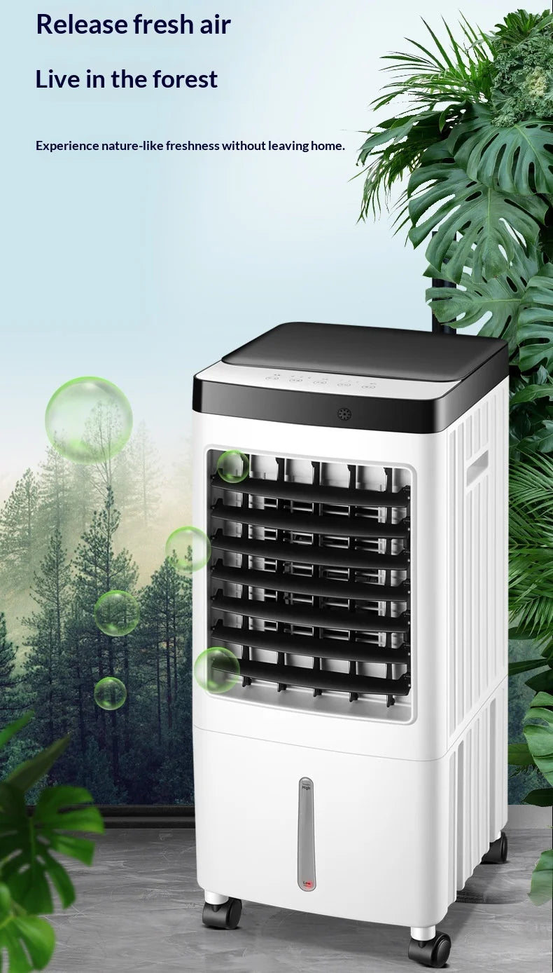 Remote Control Air Cooler Portable Water Cooling Fan Mini Mobile Air Conditioner Household Refrigeration Fan EU US UK Plug