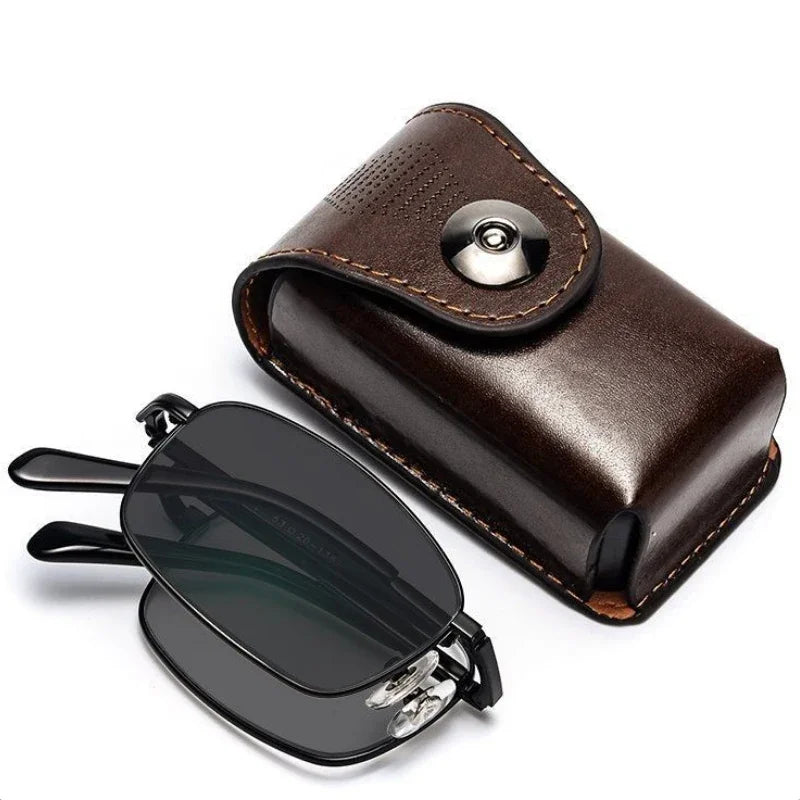 Intelligent Anti Blue Light Hyperopia Eyewear Photochromic Folding Presbyopic Glasses Progressive MultiFocus Reading Eyeglasses