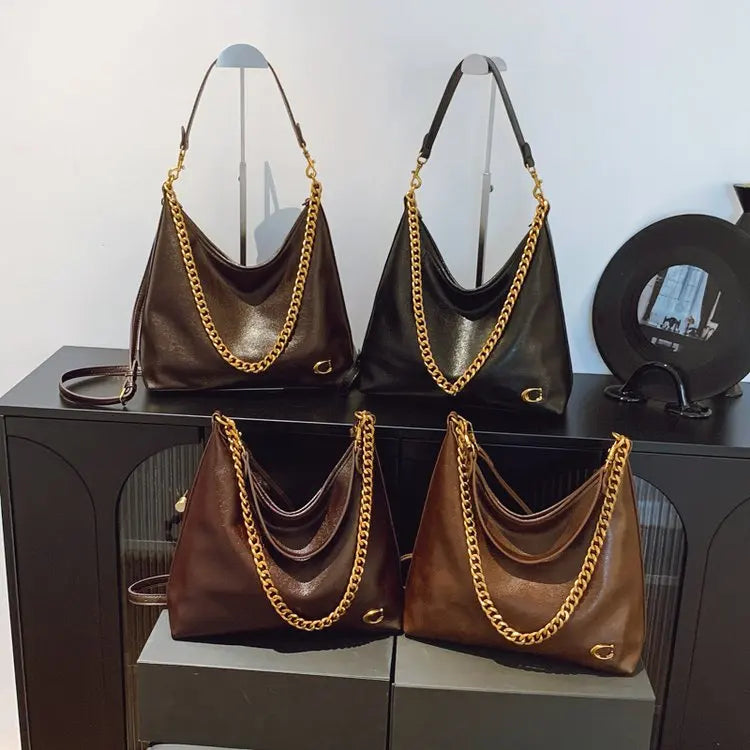 Luxury Brand Trendy Diaper Bag Stylish Leather Crossbody Handbag For Women Elegant Messenger Purse Minimalist Chic