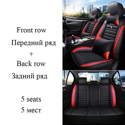 Universal Style Full Coverage Car Seat Cover for Dacia Duster Sandero Renault Clio Fiat Ypsilon Seat Arona Cors Car Accessories