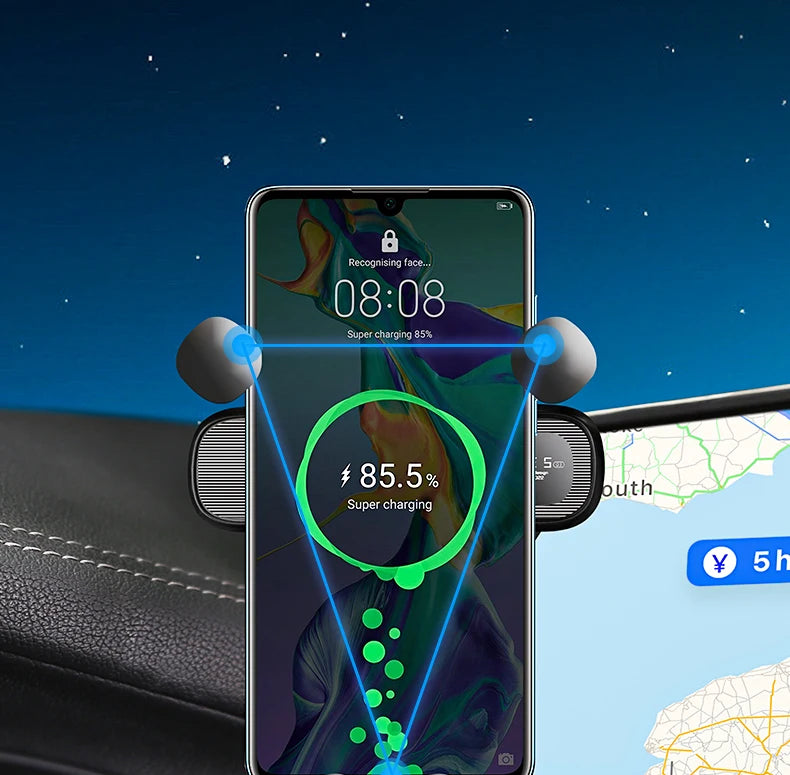For Honda e:NP2 2024 Screen Panel Fixed Base Car Phone Holder Wireless Charging Bracket Gravity Stand Car Accessories
