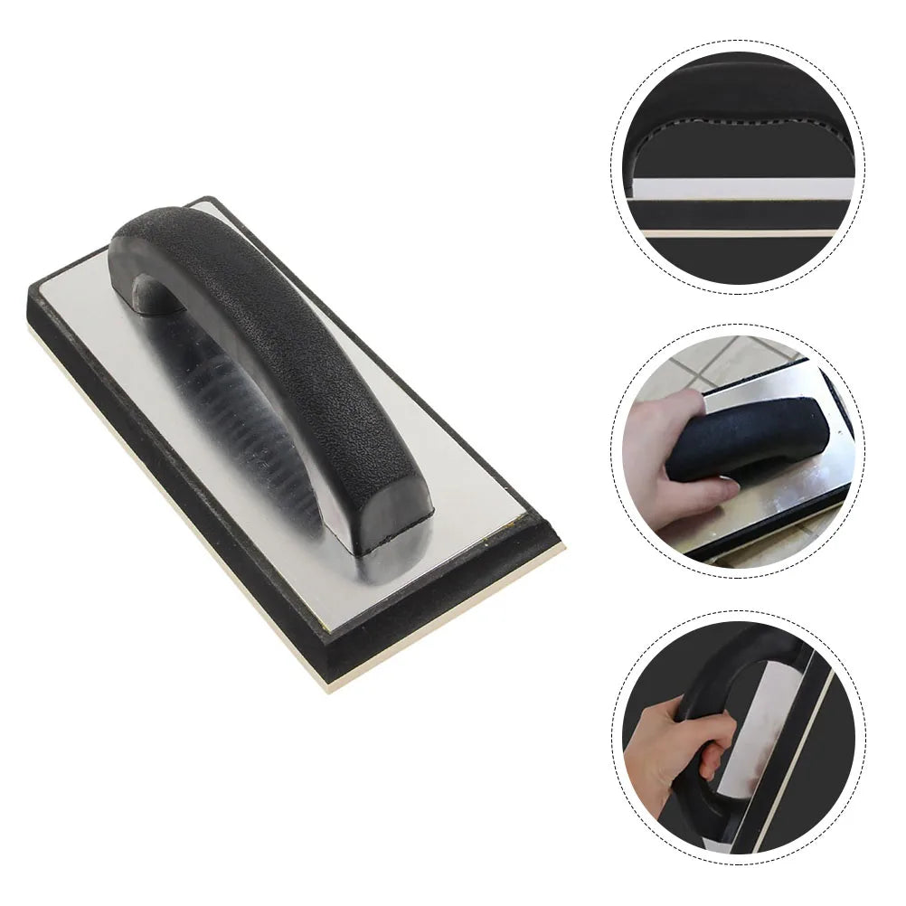 Home Tools Rubber Trowel Tool Stainless Steel Concrete Smoothing Plastering  Ergonomic Handle Home Tools