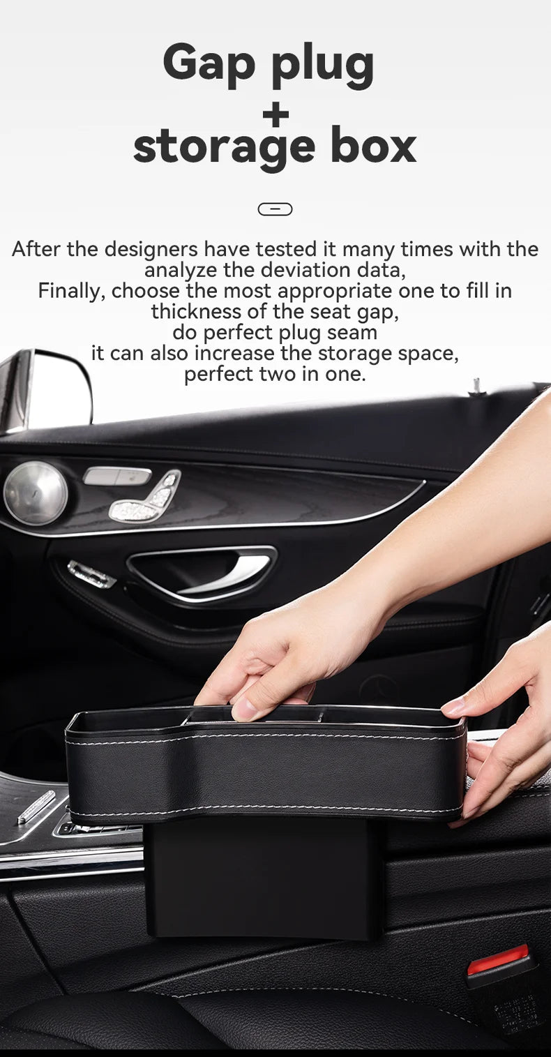 Car Leather Seat Gap Storage Box For changan CS75 PLUS CS95 CS35 alsvin CS15 CS55 Eado changan Car Organizer