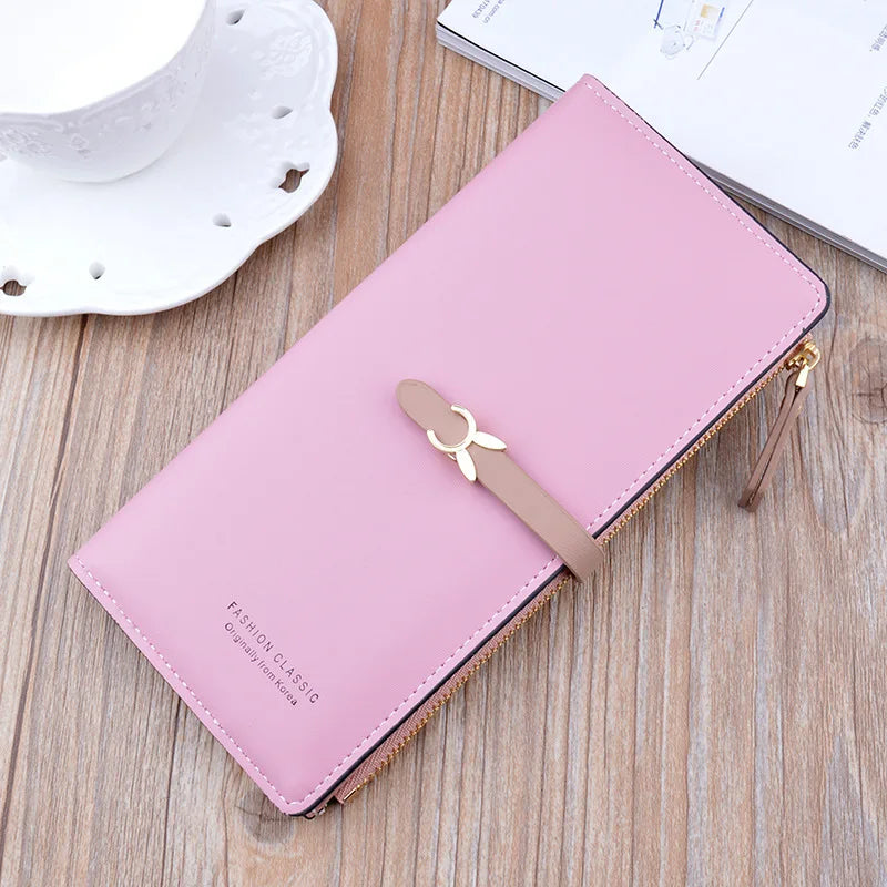 Luxury Long Wallet Purses for Women New Trend Slim Wallets Female Clutch Bag Ladies Credit Card Holder