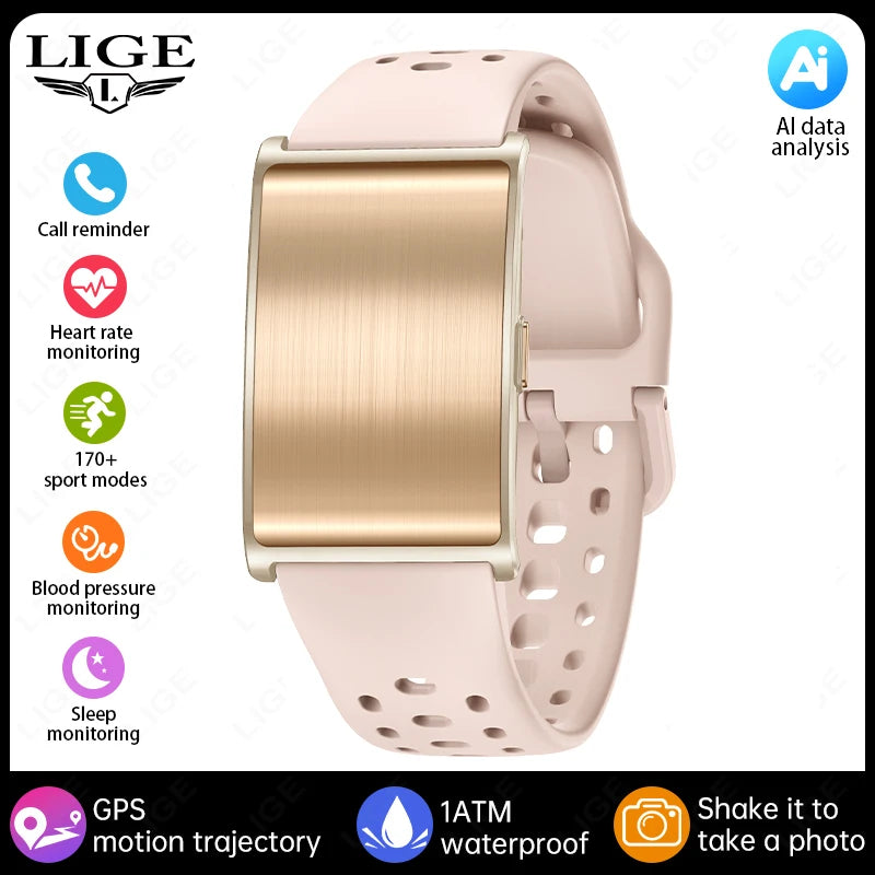 New AI Health Analysis Smart Watch Sport Band Fitness Tracker Heart Rate Blood Pressure HRV Monitor Call Reminder Smart Bracelet