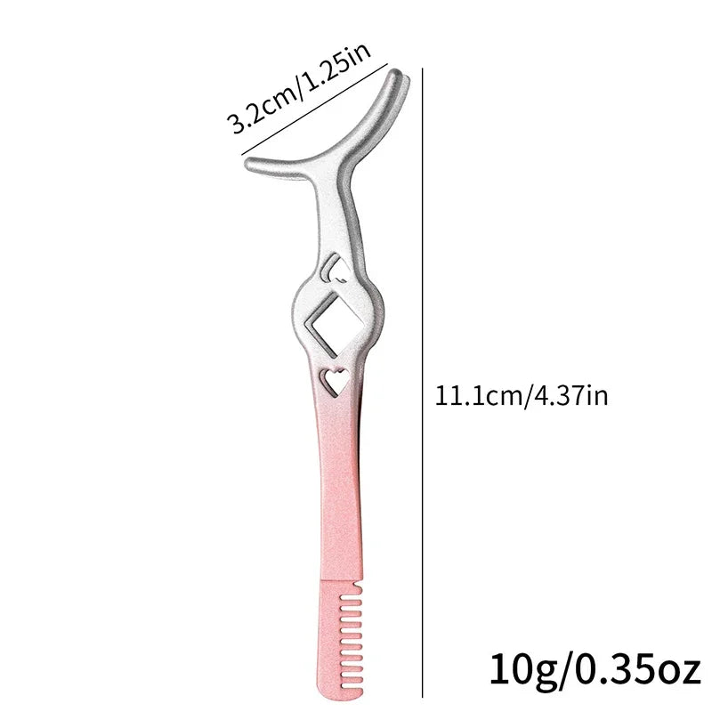 Color Eyelash Comb Tweezers Carbon Steel Professional Pincet Lashes Extension Tweezers False Eyelashes Applicator Makeup Tools