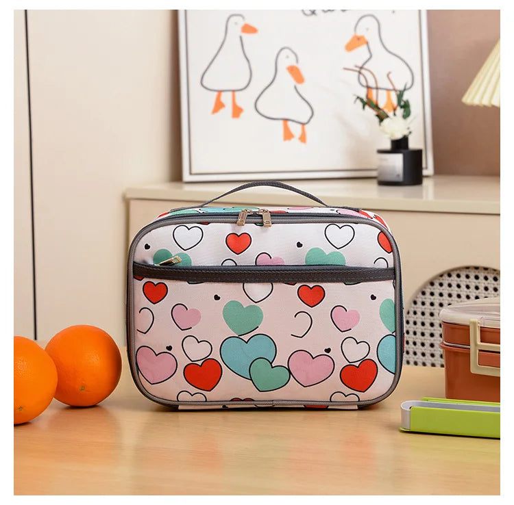 New lunch box bag large capacity kindergarten schoolbag storage bag and high appearance level lunch bag