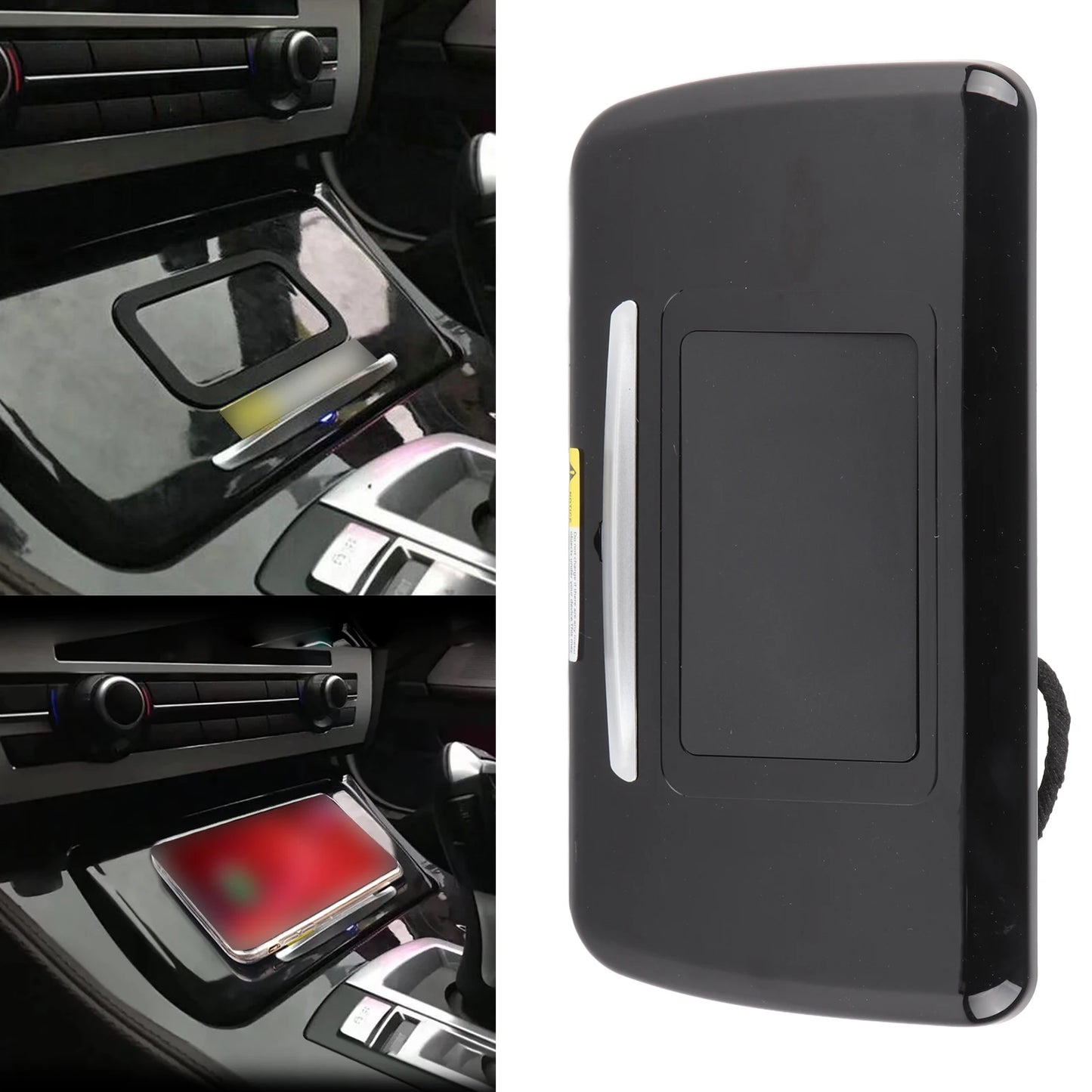 15W Wireless Car Charger 2‑in‑1 Phone Holder Replacement for 5 Series F10 / F11 / F18 2011‑2017