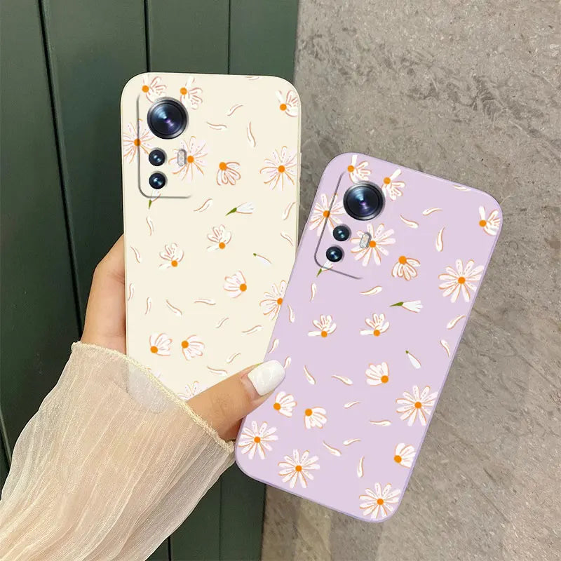Daisies Fly Phone Case For Xiaomi Mi 13 12 12T 12S 11 11T Ultra 10 10T 9 9T 9SE 8 Pro Lite 5G Liquid Silicone Cover