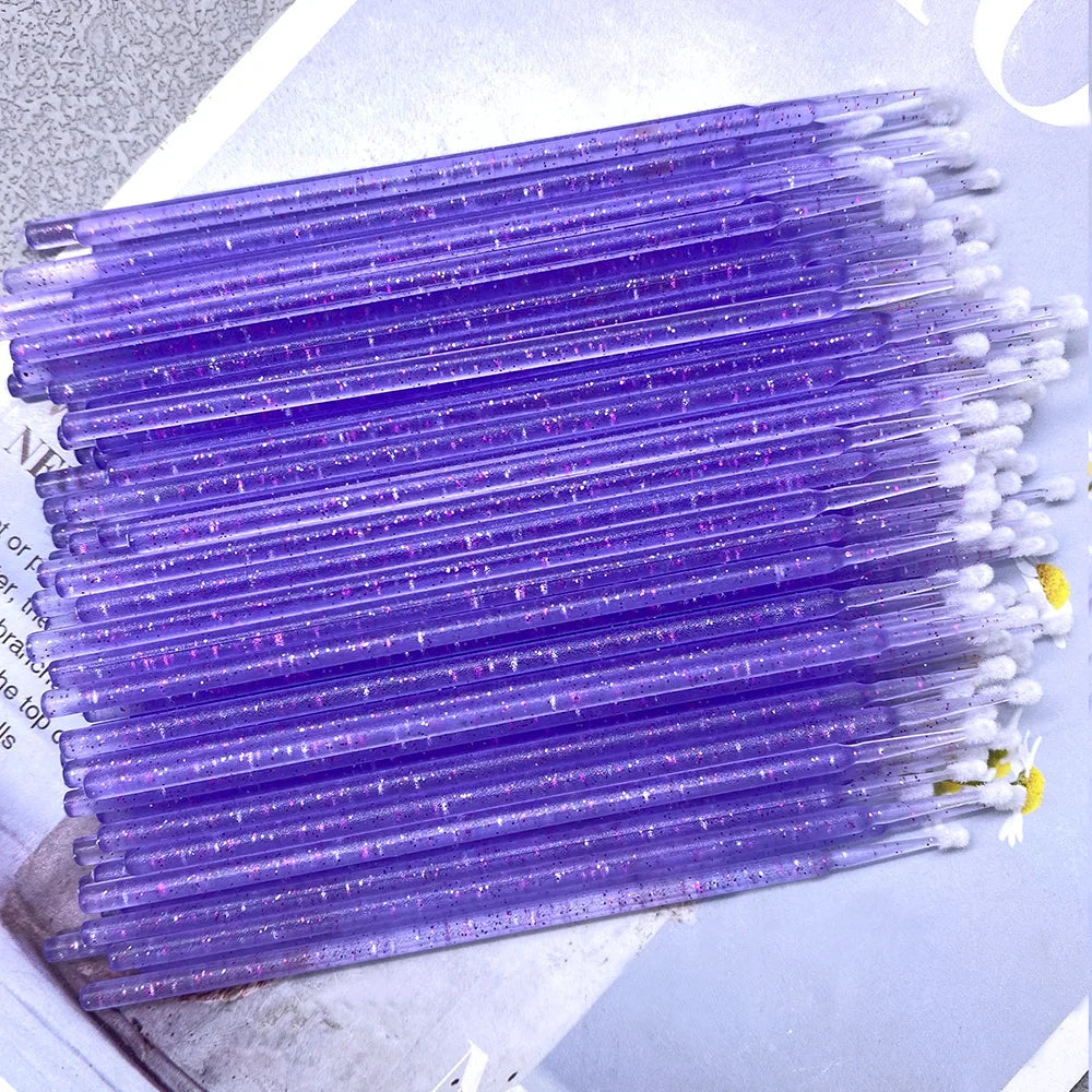 400/800pcs Micro Brush Crystal Lash Removing Swab Microbrush Mascara Wands Applicator Eyelash Extension Makeup brushes Tools