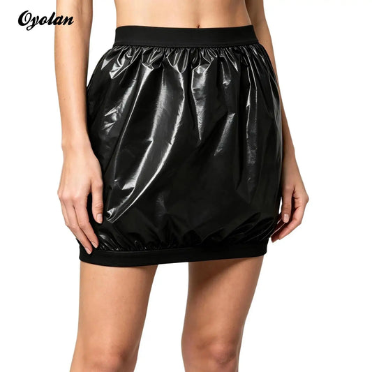 Women's Waterproof Athletic Mini Skirt | Tennis Running Yoga Skort with Waterproof Hem