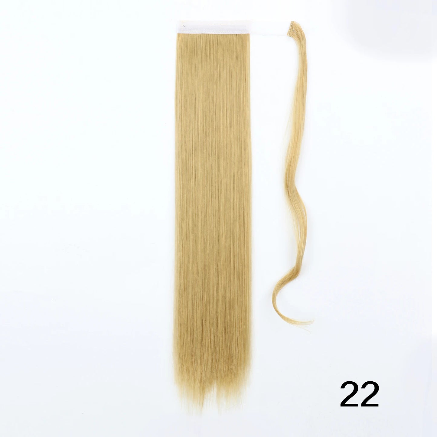 MERISIHAIR Synthetic 22 34 inches Long Straight Ponytail Extensions Heat Resisting Ponytail Brown Blonde Hair Women