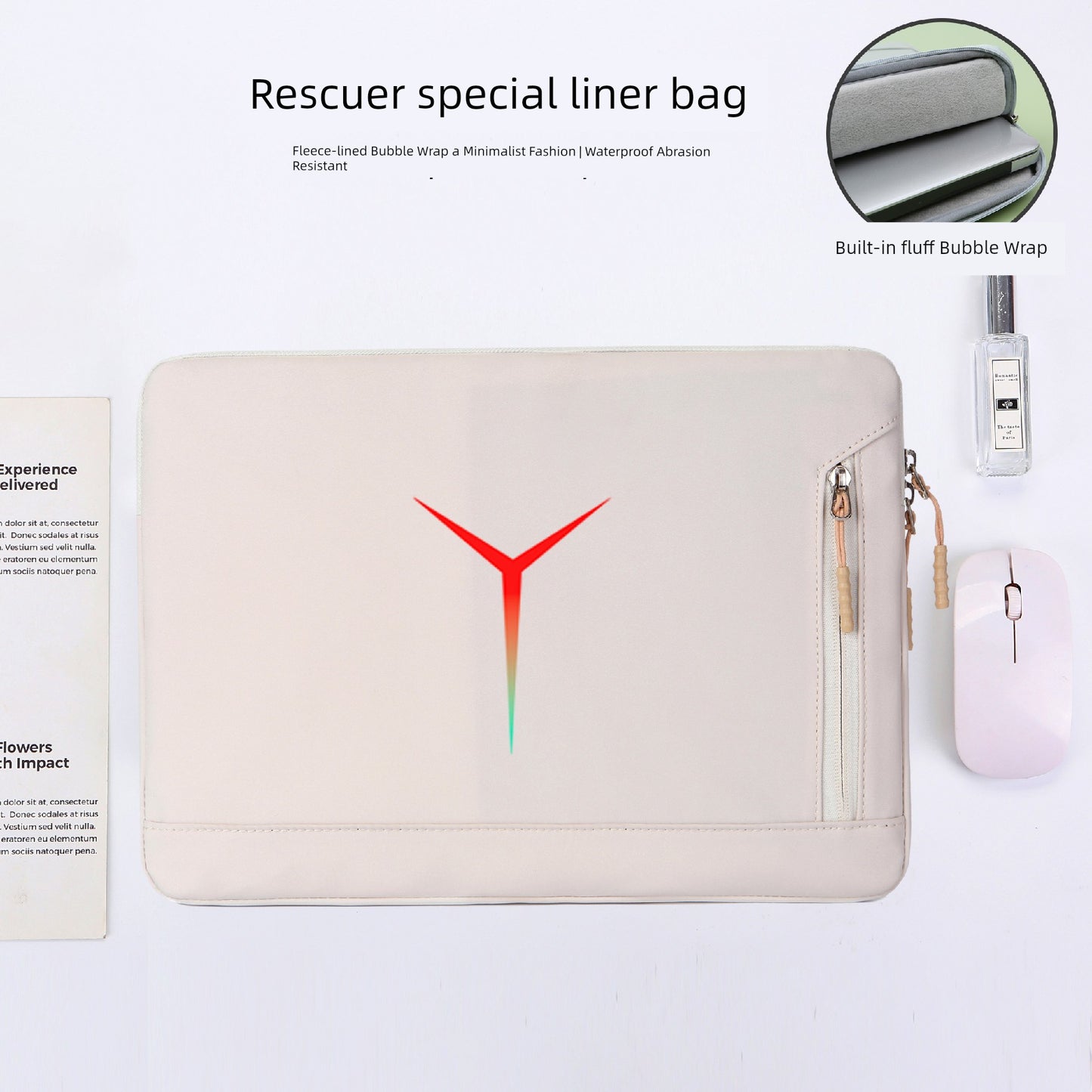 Suitable for Lenovo Saver Y9000p Laptop Liner Bag Y9000 Game Book R9000/Y7000 Waterproof 2025 Shockproof Fleece-lined Protective Case 15.6-Inch/16-Inch Computer Bag