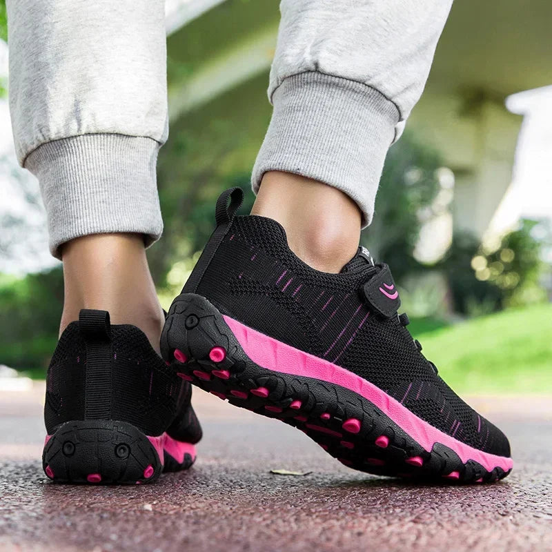 2024 Womens Dance Ladies Sport Shoes Breathable Walking Mesh Flat Shoes Woman White Sneakers Women Tenis Feminino Female Shoes