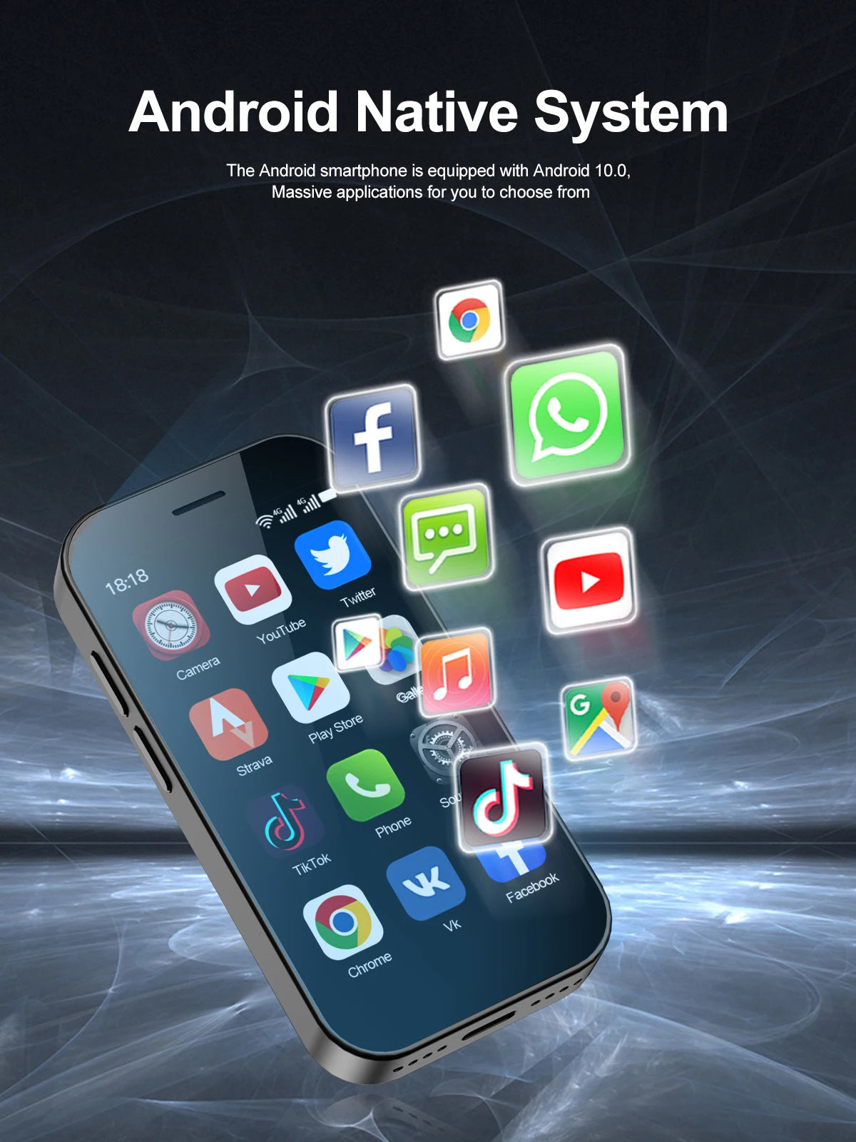 SERVO KING 9000 3.0" HD Display Small Smartphone Android 10.0 Network 4G LTE 2GB+16GB 2000mAh Face Recognition Mini Mobile Phone