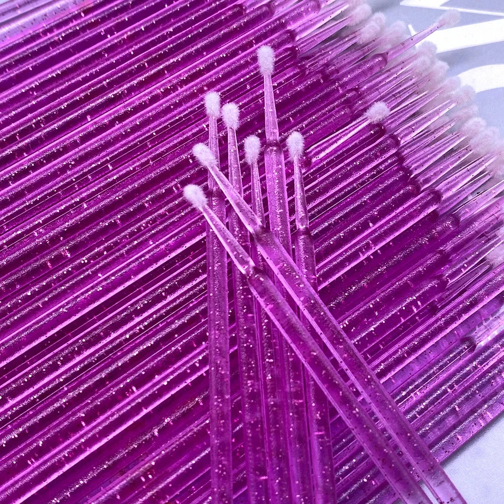 400/800pcs Micro Brush Crystal Lash Removing Swab Microbrush Mascara Wands Applicator Eyelash Extension Makeup brushes Tools